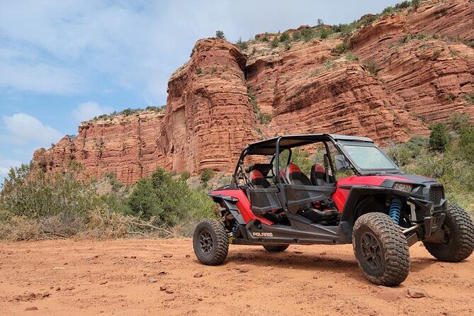 Polaris RZR 4 seater Full Day Rental - The check-in flow at Sedona Off-Road Center (3075 AZ-89A)
