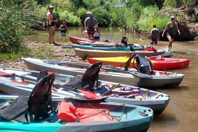 PRIVATE EXCLUSIVE River Kayaking tours, 4X4 UTV ride To Kayaks - Verde River paddling: tame rapids, clear water, and wildlife you can actually notice