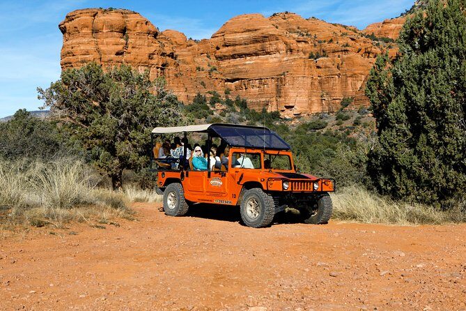 PRIVATE Sedona Jeep Tour 4X4 Hummer - Colorado Plateau Ascent - Stop 2: Schnebly Hill Vista on the old chuckwagon road to Flagstaff