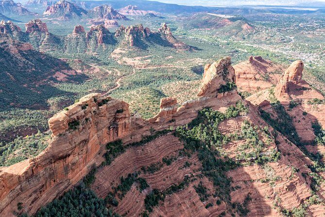 Sedona Helicopter Tour: Wild West Tour - The Flight Path: From Mt. Mingus Over Sycamore Canyon