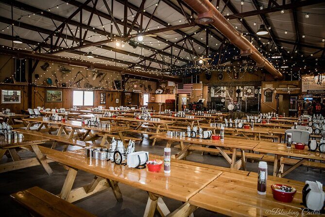 The VIP Experience, Chuck Wagon Dinner and Show Tickets - Dinner at 6:30: BBQ comfort food in a climate-controlled barn